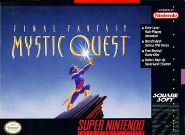 Final Fantasy - Mystic Quest (USA) (Rev 1) box cover front